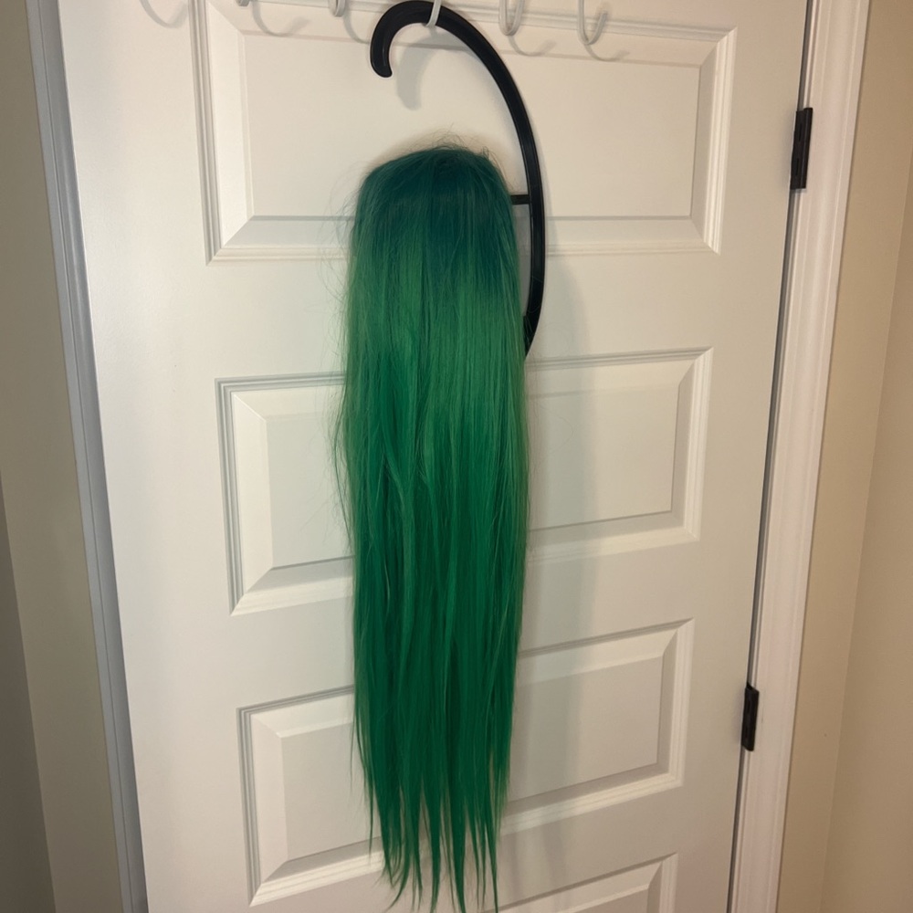 Lit Unicorns Vibrant Green 26” lace front wig